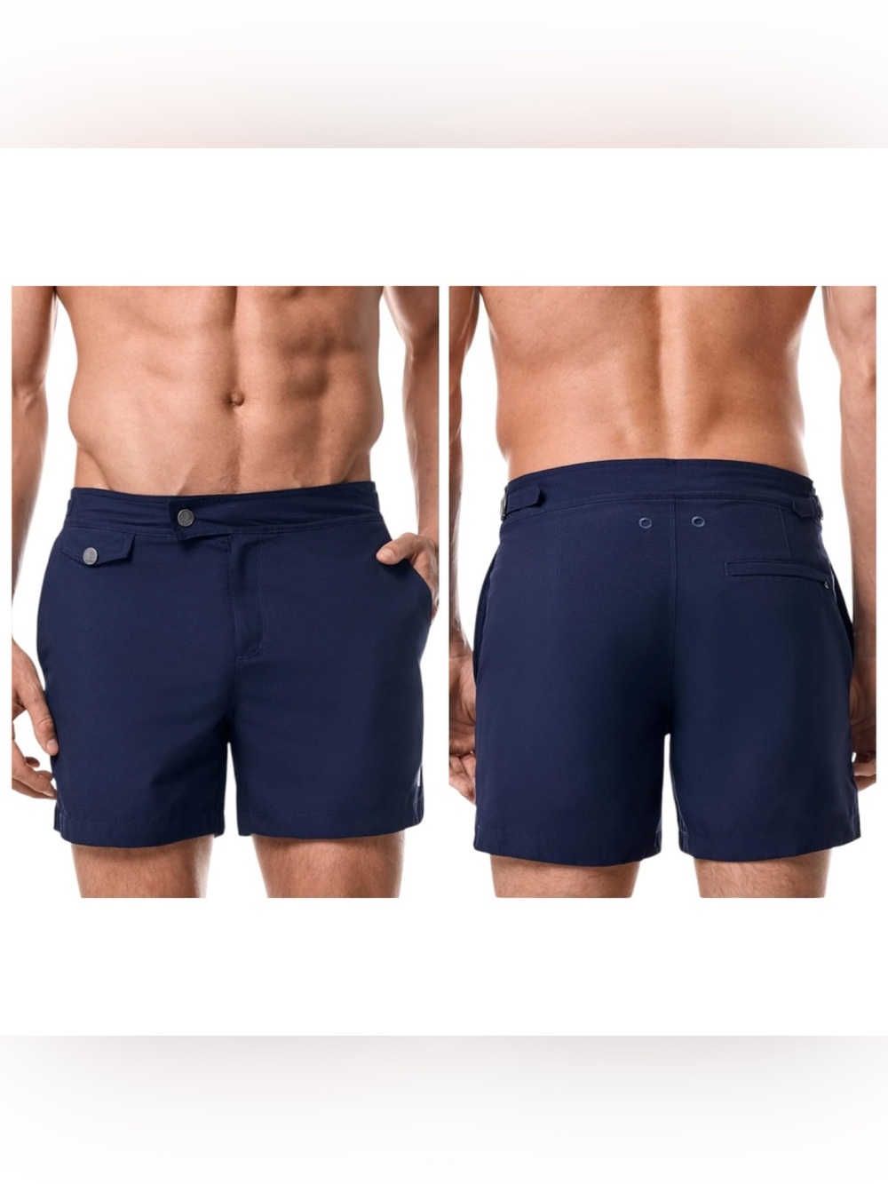 Coolibar Weston men’s swim shorts navy blue waist 36 NWT